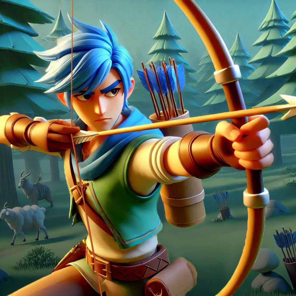 The app icon used in the game, showing the archer hero.