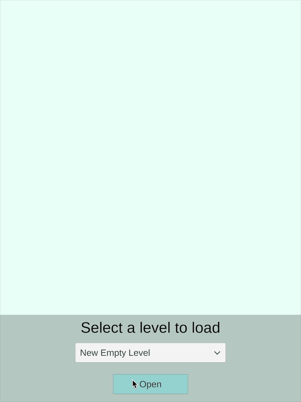 Screenshot of the level editor of Fortress Heroes, showing the level selection menu.