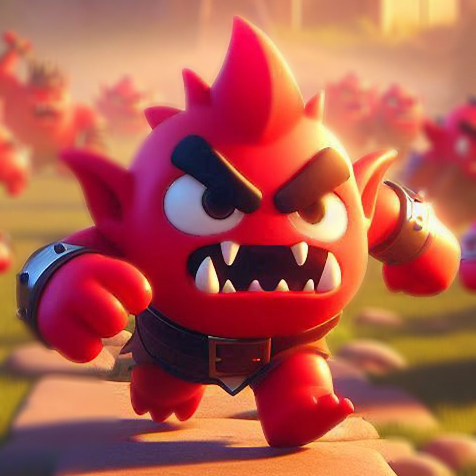The app icon used in the game, showing a close depiction of the goblin character in the game.