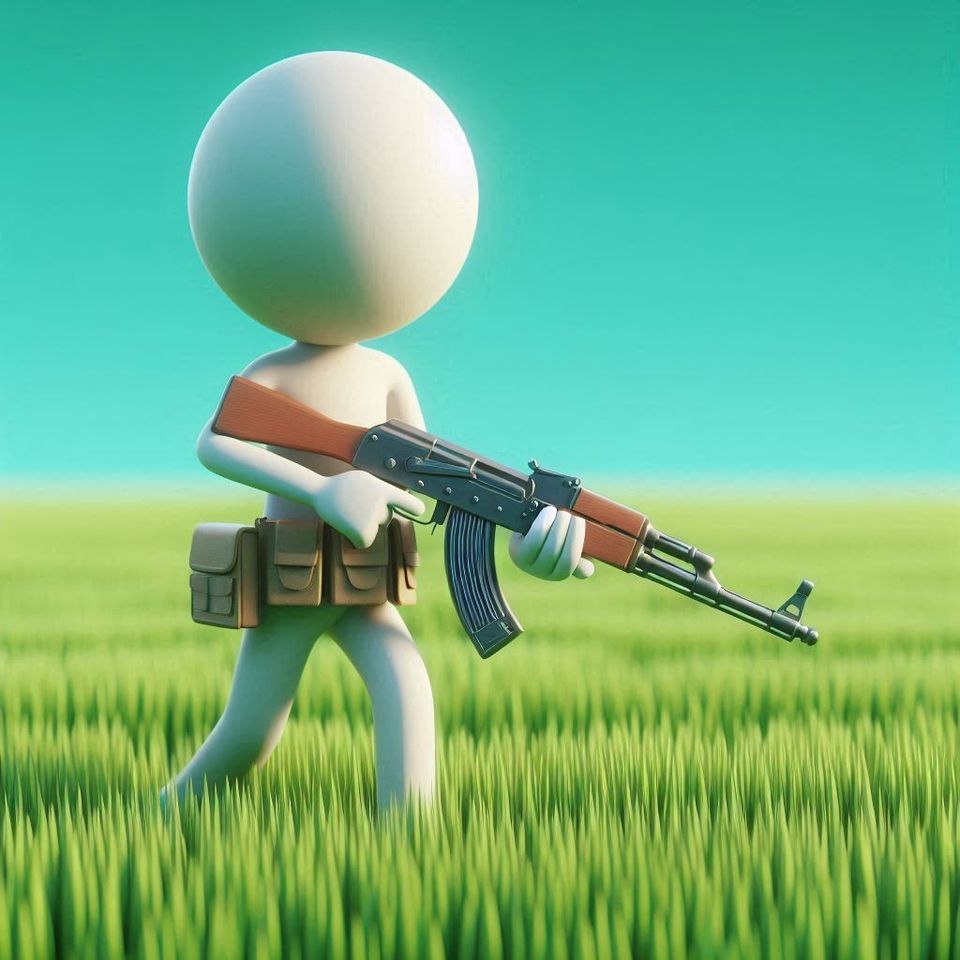 The app icon used in the game, showing the player character carrying a weapon.