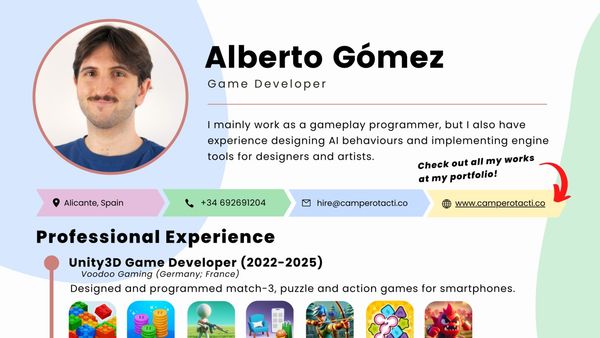 A screenshot of my resume.